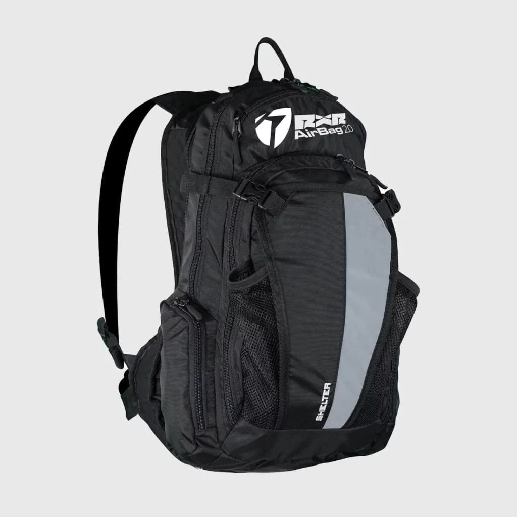 Mochila con protector dorsal Shelter RXR Protect Moto Bicicleta Esquí Equitación