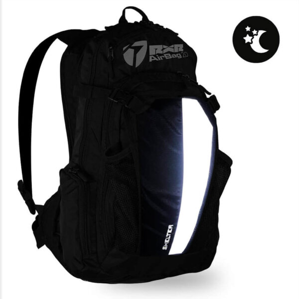 Reflective backpack with back protector Shelter RXR Protect Motorcycle Bike Ski Riding