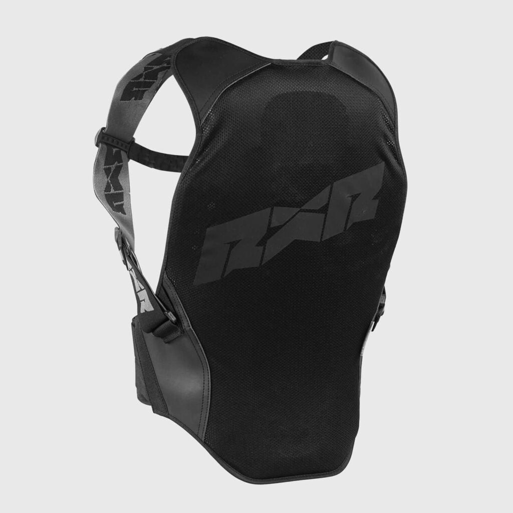 Airback inflatable back protector for motorcycles, bicycles, mountain bikes, skis, horseback riding